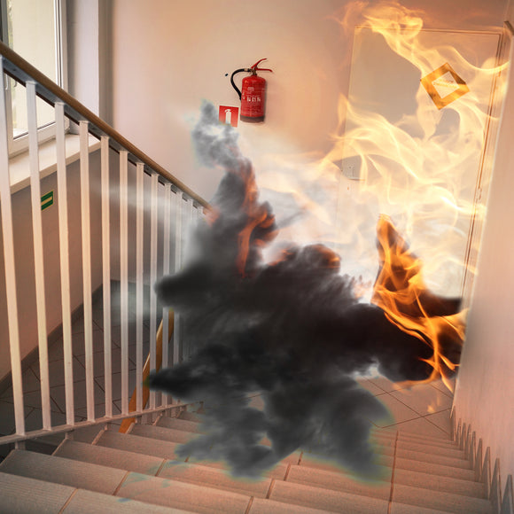 stairwell fire, fire prevention
