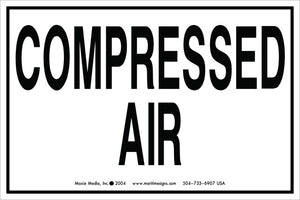 Compressed Air 4" x 6" Vinyl Sticker
