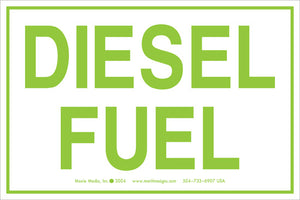 Diesel Fuel 4" x 6" Vinyl Sticker