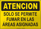 Caution: Smoking In Designated Area Only