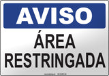 Notice: Restricted Area Spanish Sign