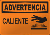 Warning: Hot Spanish Sign