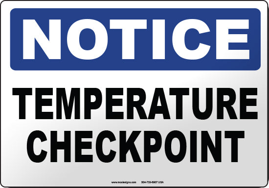 Notice: Temperature Checkpoint