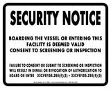Security Notice Sign