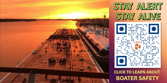 “Stay Alert, Stay Alive” Sticker – Barges on the River