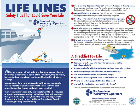 Life Lines Safety Tips Pamphlet