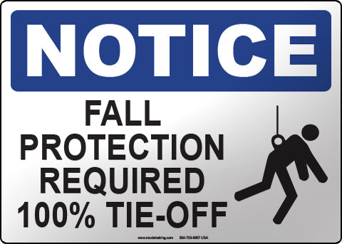 Notice: Fall Protection Required 100% Tie-Off – Moxie Training