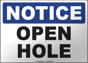Notice: Open Hole