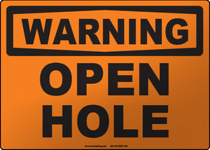 Warning: Open Hole