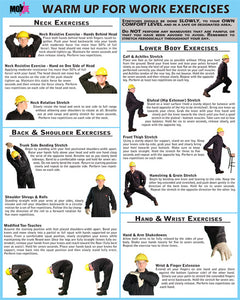 Warm Up for Work Exercises 18"x24" Poster