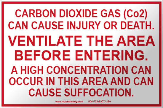Carbon Dioxide System: Ventilate the Area Before Entering 4
