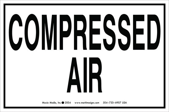 Compressed Air Sign Sticker Compressed Air 4
