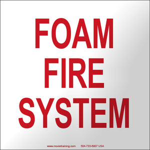 Foam Fire System 10" x 10" Vinyl Sticker
