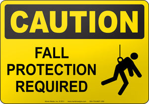 Caution: Fall Protection Required