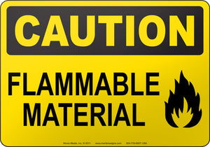 Caution: Flammable Material