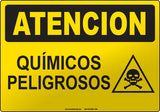 Caution: Hazardous Chemicals Spanish Sign