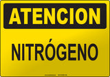 Caution: Nitrogen Spanish Sign