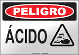 Danger: Acid Spanish Sign