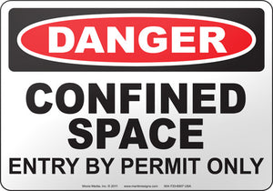 Danger: Confined Space Entry By Permit Only
