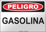 Danger: Gasoline Spanish Sign