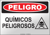 Danger: Hazardous Chemicals Spanish Sign