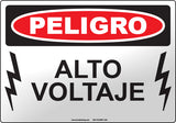 Danger: High Voltage Spanish Sign