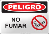 Danger: No Smoking Spanish Sign