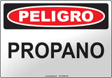 Danger: Propane Spanish Sign