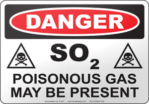 Danger: SO2 Poisonous Gas May Be Present
