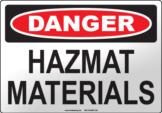 Danger: HAZMAT Materials