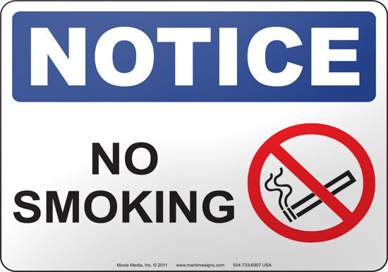 no cigarettes sign Notice: No Smoking no cigarettes sign Notice: No Smoking
