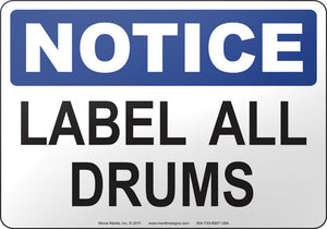 Notice: Label All Drums