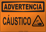 Warning: Caustic Spanish Sign
