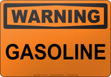 Warning: Gasoline English Sign