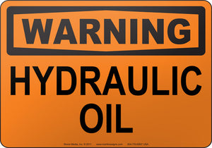 Warning: Hydraulic Oil