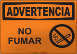 Warning: No Smoking Spanish Sign