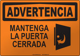 Warning: Hydraulic Oil Spanish Sign