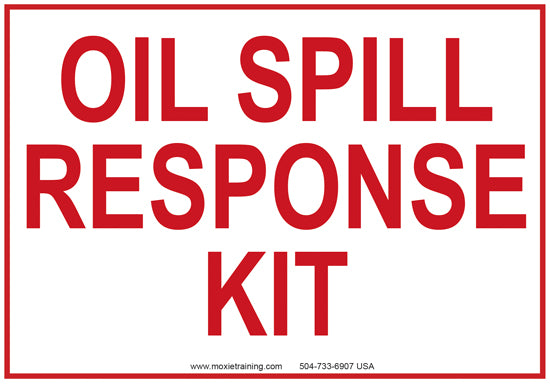 Spill Response Sticker Oil Spill Response Kit 5