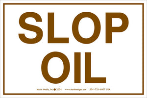 Slop Oil 4" x 6" Vinyl Sticker