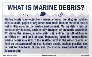 Marine Debris: What is Marine Debris 5" x 8" Vinyl Sticker