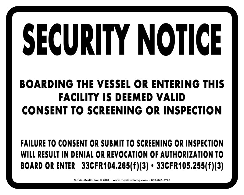Security Level Signs - Complete Set with Stickers (8.5